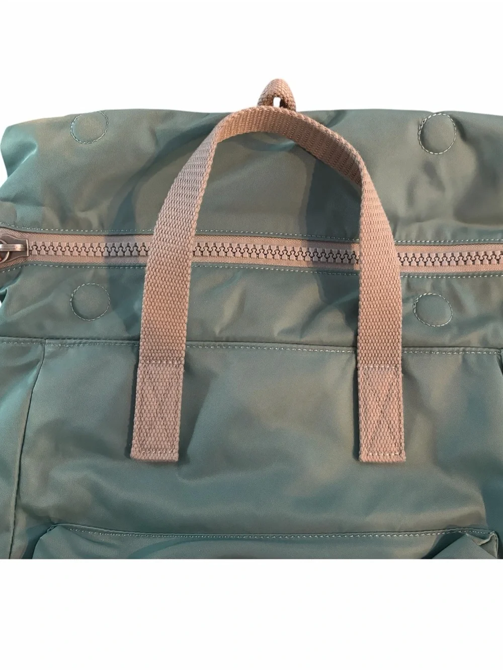 ORI London Canfield B Large Roll Top Backpack Teal Sage Green